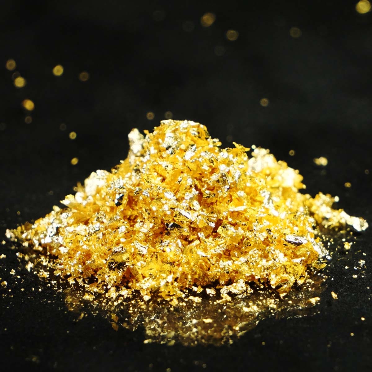 23.5K Gold Flakes (Medium) — L.A. Gold Leaf Wholesaler U.S.